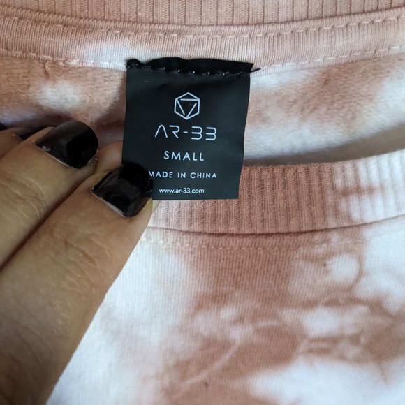 AR-33 Coco Vanilla Tie Dye‎ Pullover Top Size S - Picture 5 of 9